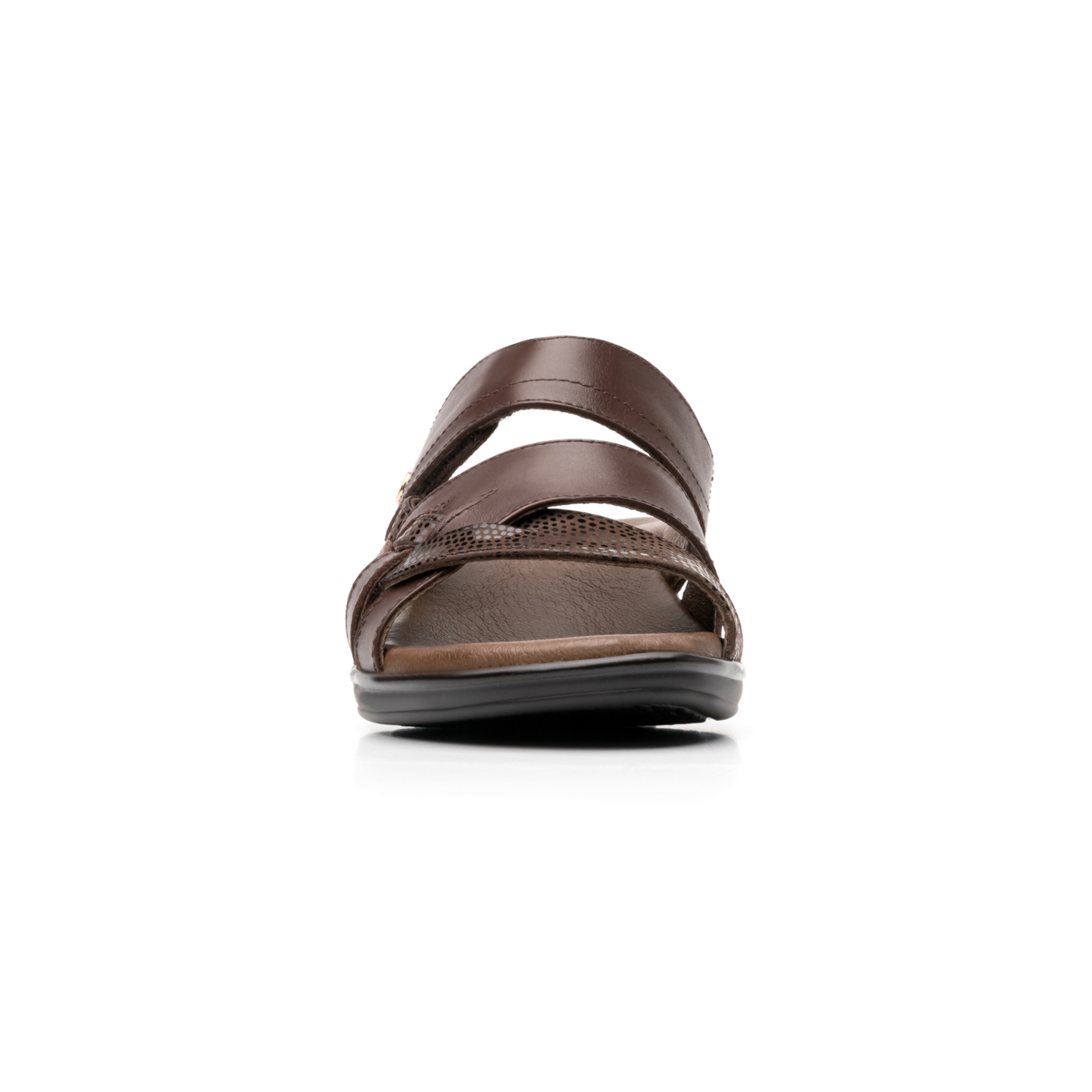 Sandalia Casual Flexi Con 100% Piel Para Mujer - Estilo 100006 Café