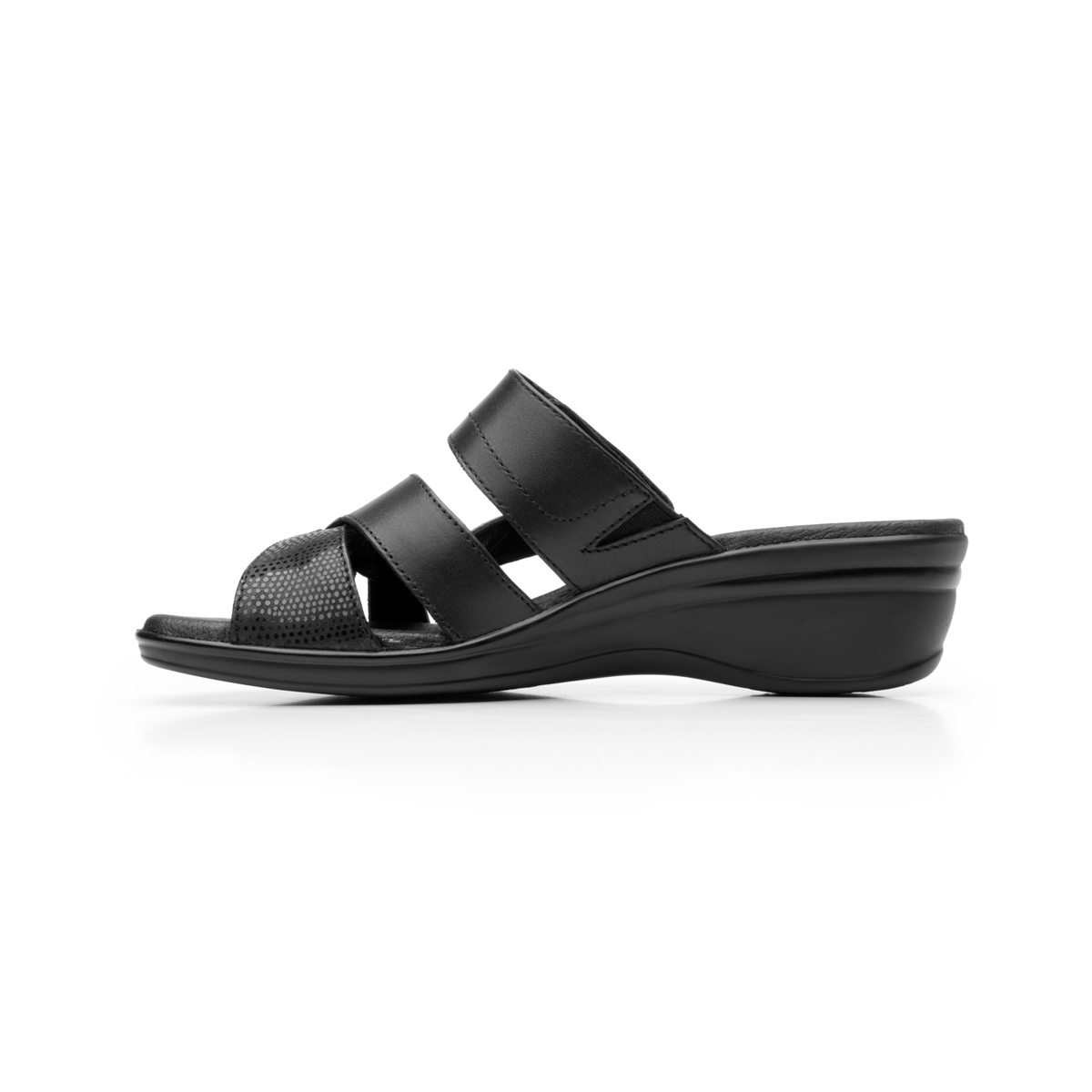 Sandalia Casual Flexi Con 100% Piel Para Mujer - Estilo 100006 Negro