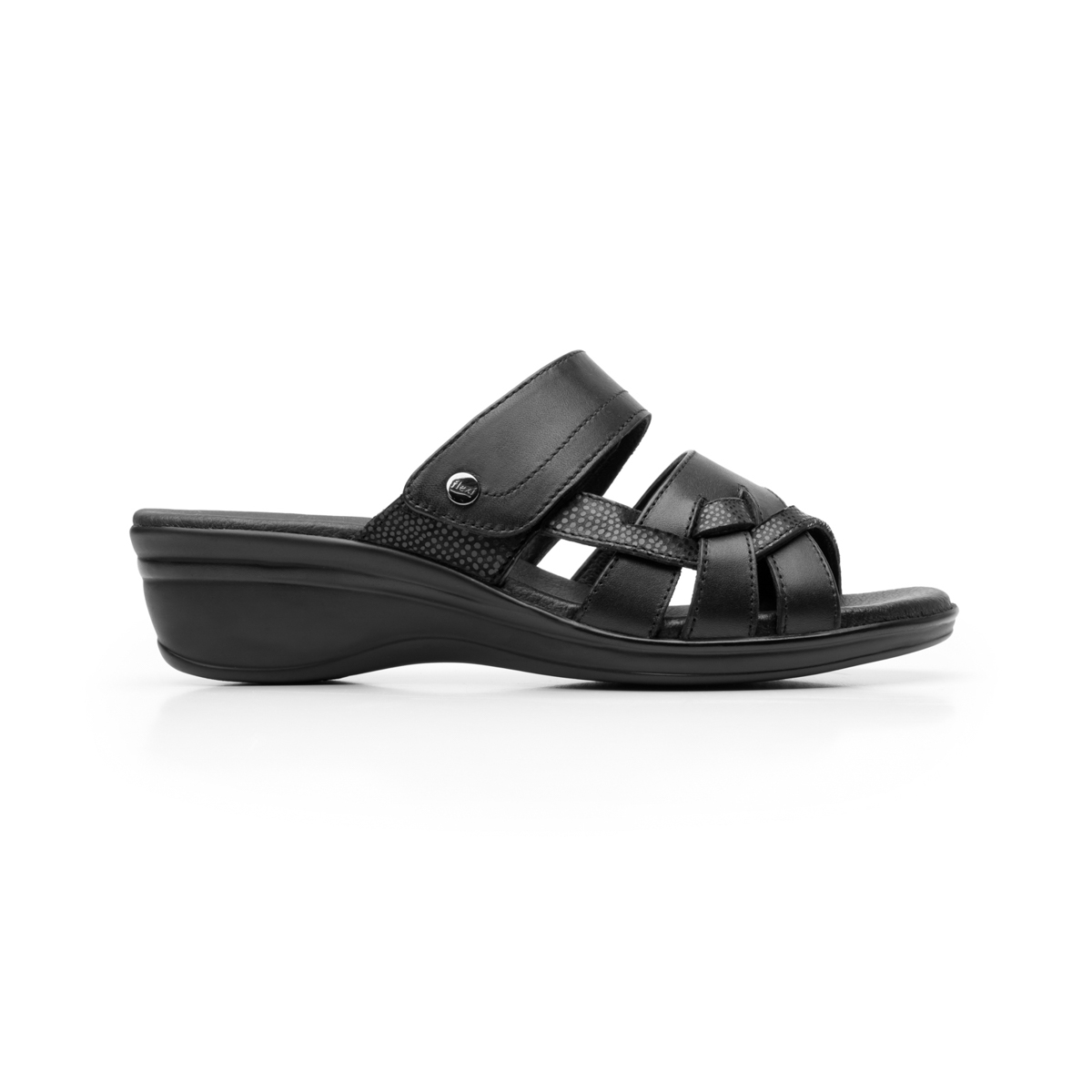 Sandalia Casual Flexi Con 100% Piel Para Mujer - Estilo 100006 Negro