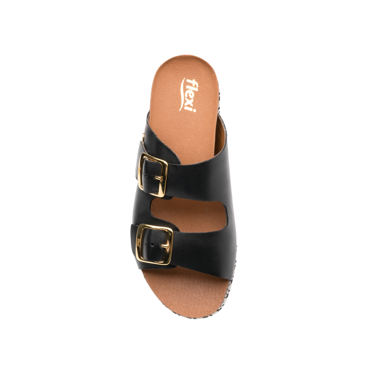 Sandalia Casual Flexi Con Plantilla Anatómica Para Mujer - Estilo 100301 Negro