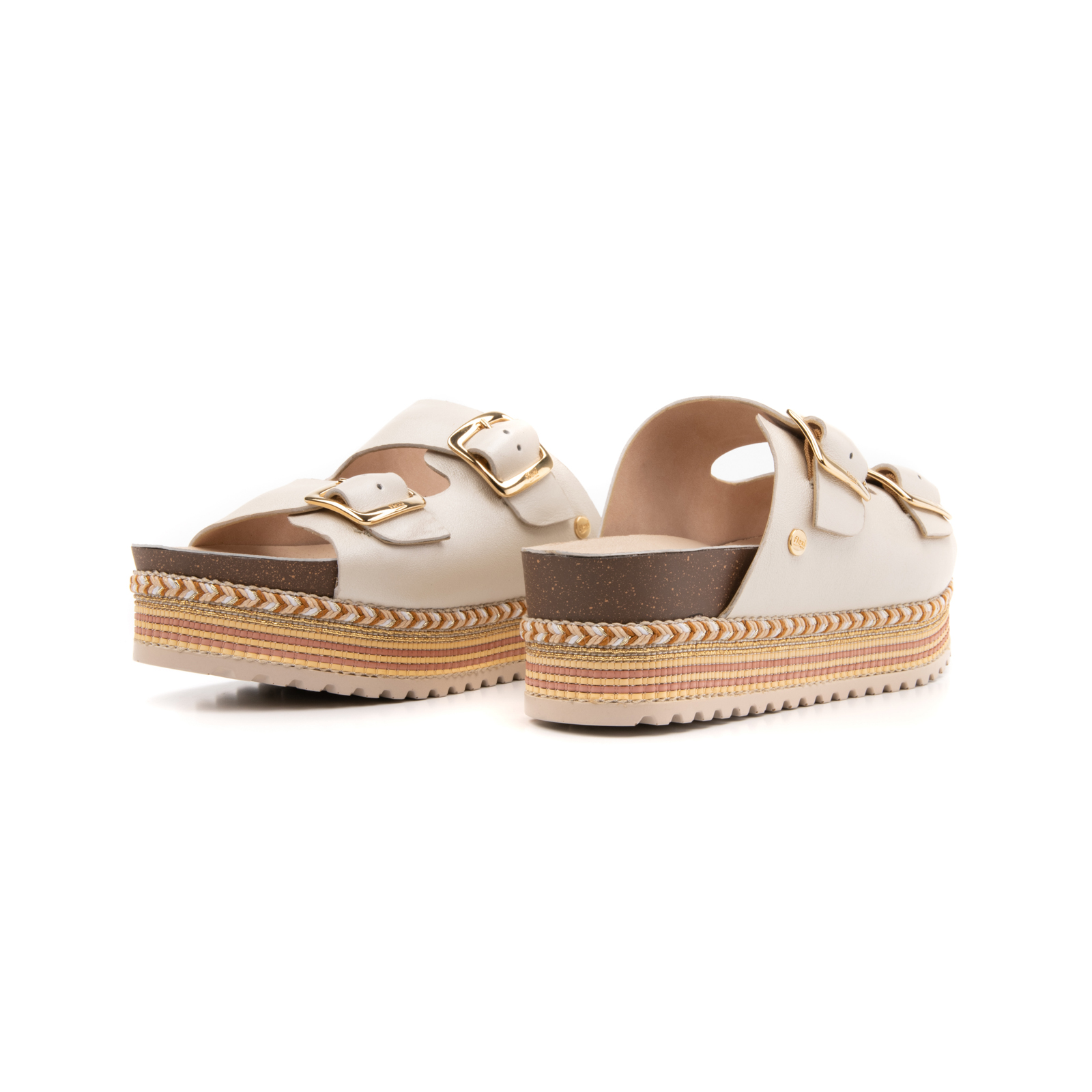 Sandalia Casual Flexi Con Plantilla Anatómica Para Mujer - Estilo 100301 Perla