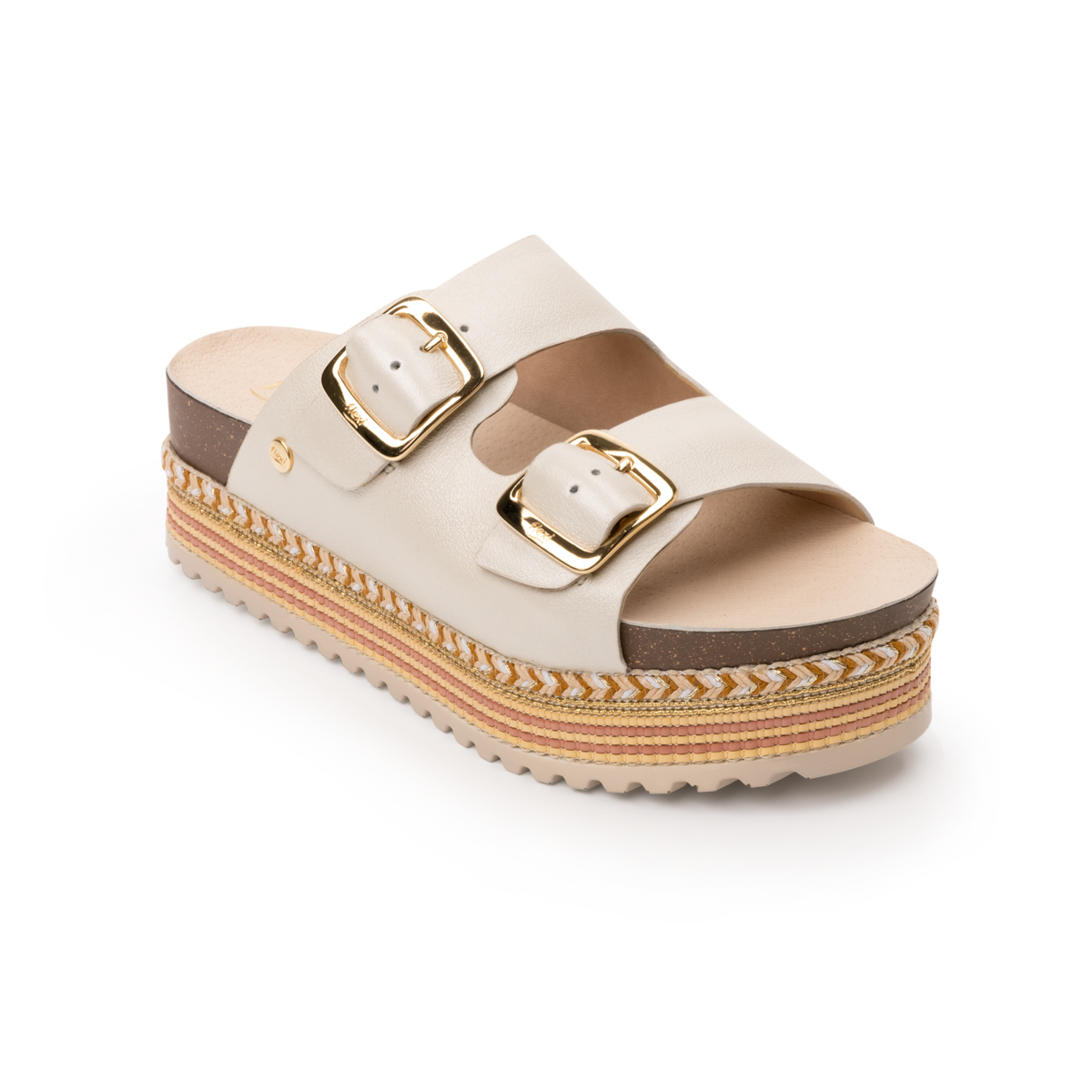 Sandalia Casual Flexi Con Plantilla Anatómica Para Mujer - Estilo 100301 Perla