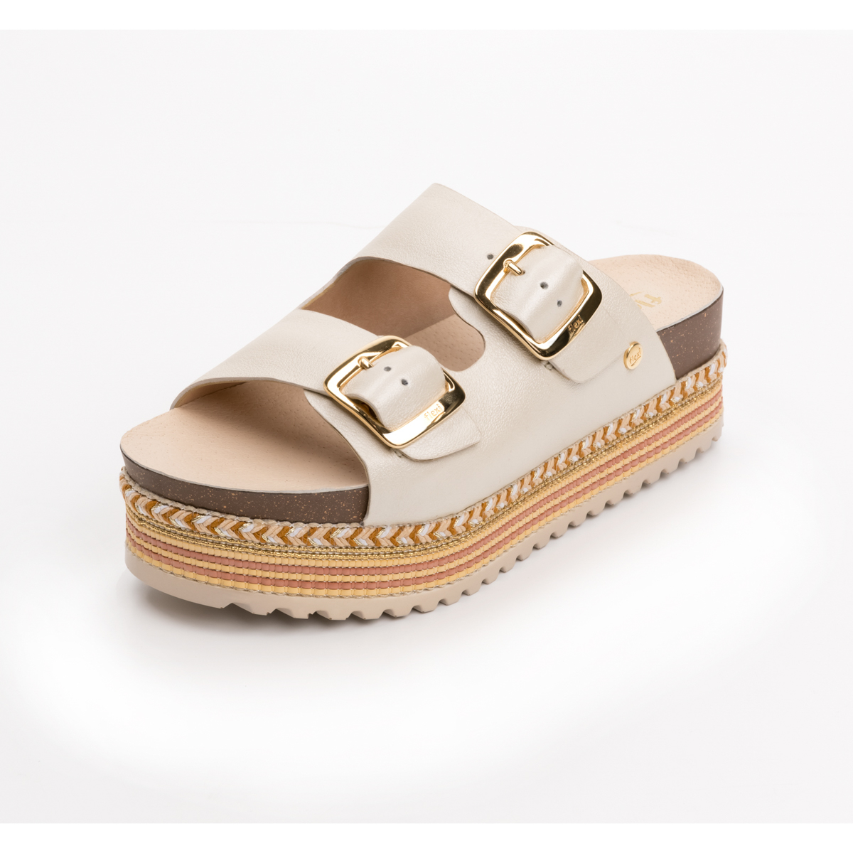 Sandalia Casual Flexi Con Plantilla Anatómica Para Mujer - Estilo 100301 Perla