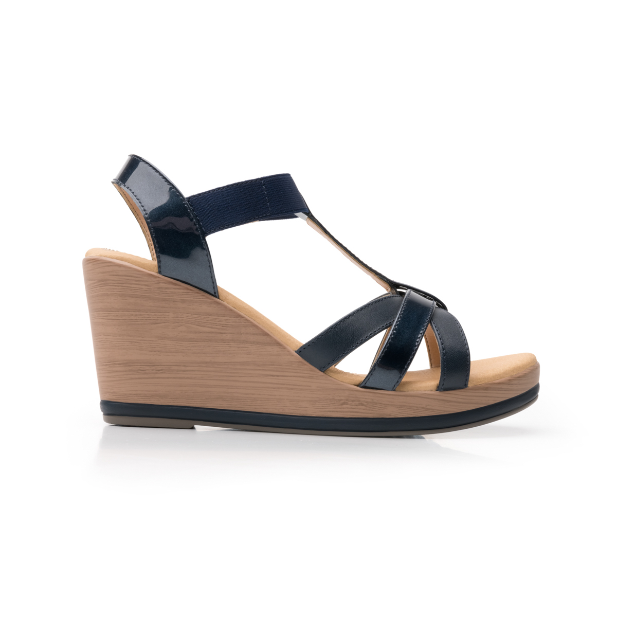 Sandalia Urbana Flexi Con Autoajuste Para Mujer - Estilo 100705 Azul