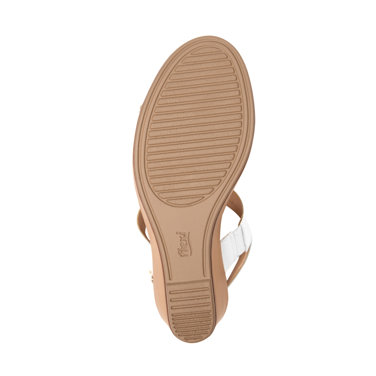 Sandalia Con Plataforma Flexi para Mujer Estilo 100713 Blanco