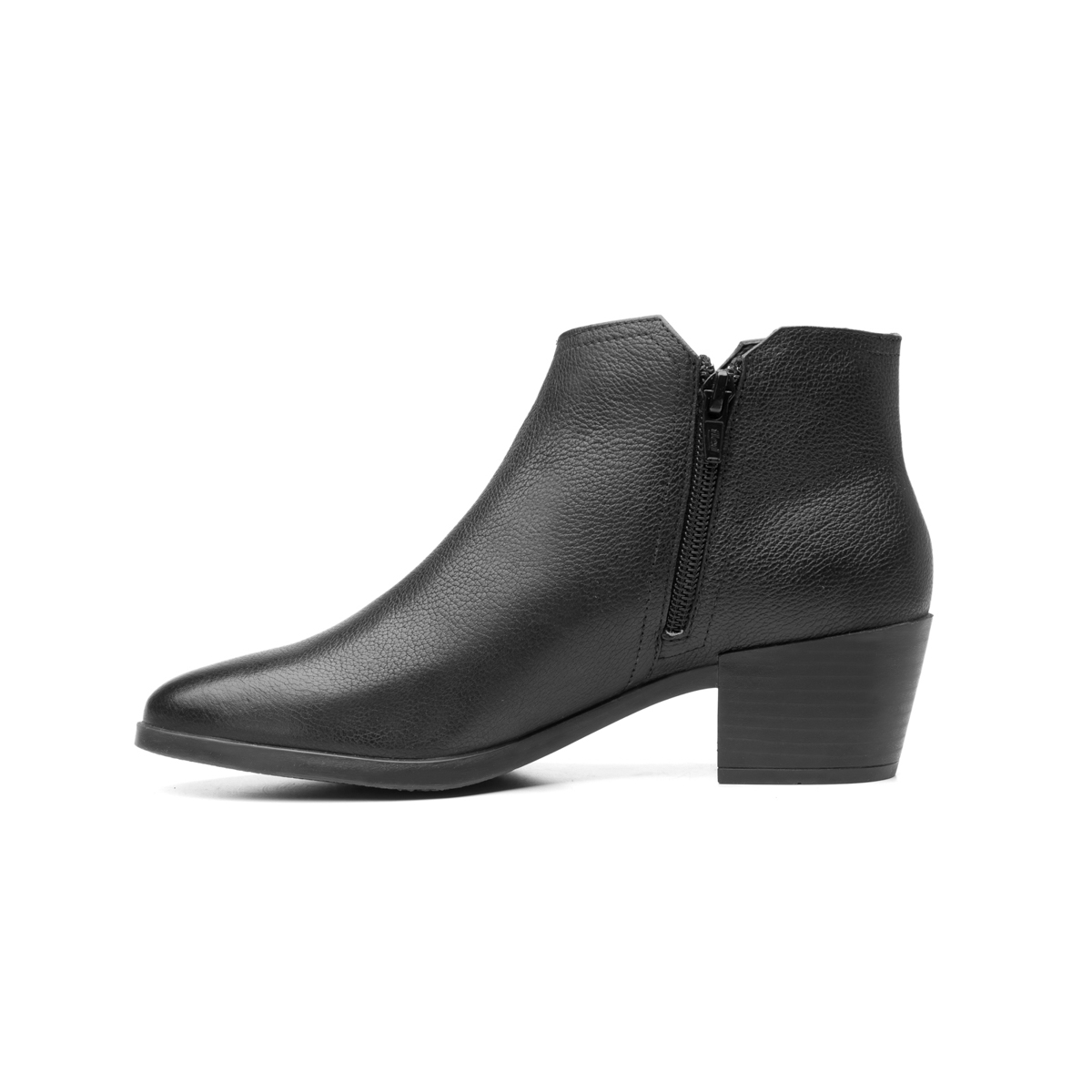 Botín De Tacón Flexi para Mujer con Doble Cierre Estilo 102207 Black
