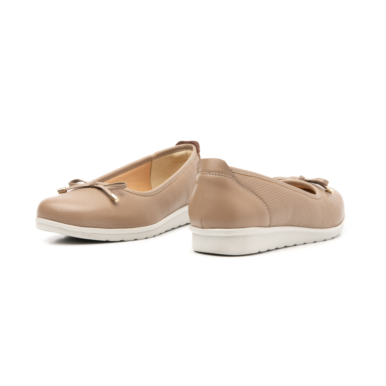 Flat Casual Flexi Con Suela Extra Ligera Flowtek Para Mujer - Estilo 102801 Arena