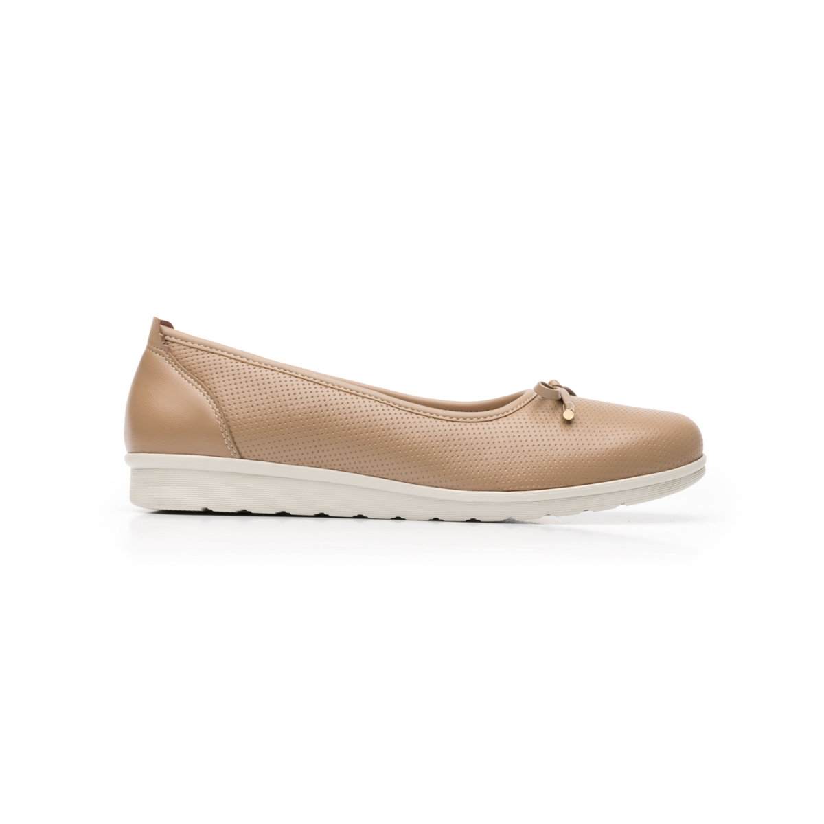 Flat Casual Flexi Con Suela Extra Ligera Flowtek Para Mujer - Estilo 102801 Arena