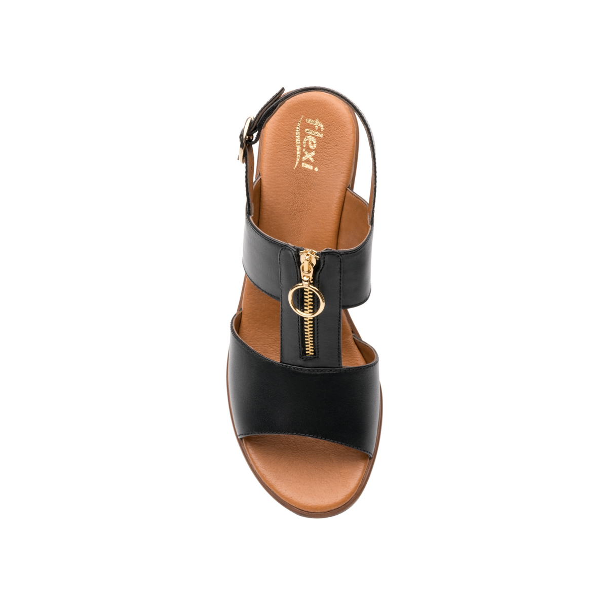 Sandalia Casual Flexi Con Cierre Frontal Para Mujer - Estilo 102903 Negro