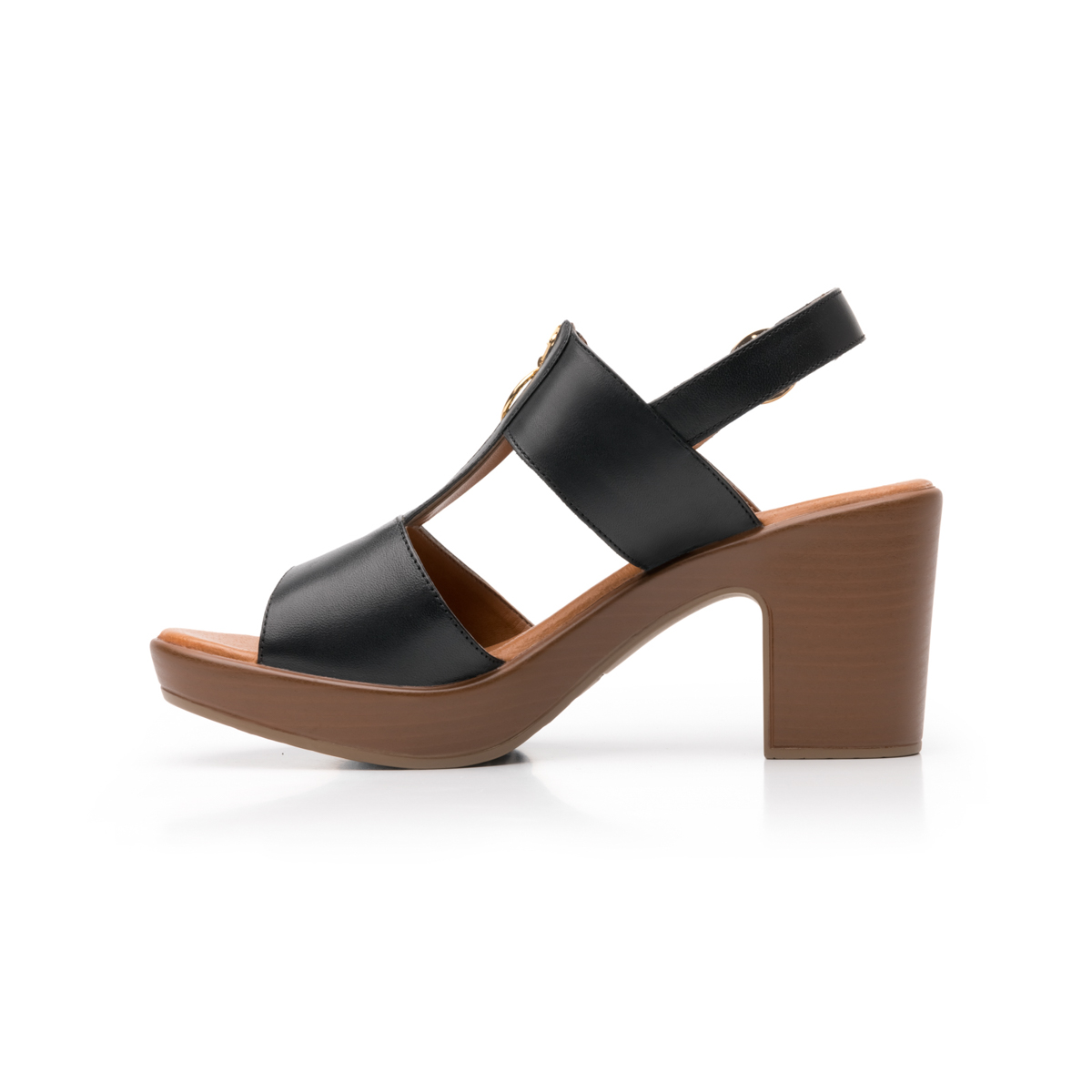 Sandalia Casual Flexi Con Cierre Frontal Para Mujer - Estilo 102903 Negro