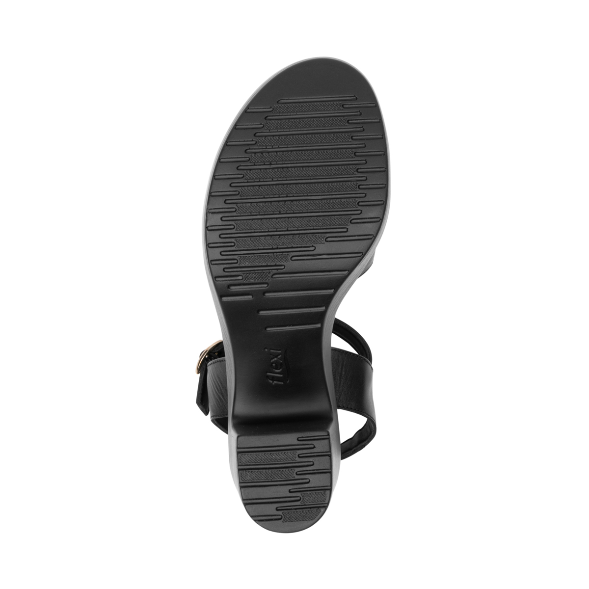 Sandalia Con Tacón Flexi para Mujer Estilo 102909 Negro