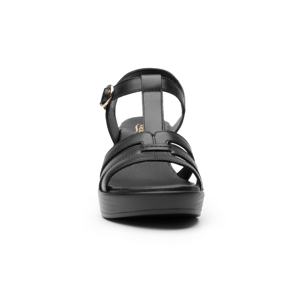 Sandalia Con Tacón Flexi para Mujer Estilo 102909 Negro