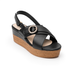Sandalia Casual Flexi Con Plataforma De Efecto Trenzado Para Mujer - Estilo 103101 Negro Sandalia Casual Flexi Con Plataforma De Efecto Trenzado Para Mujer - Estilo 103101 Negro