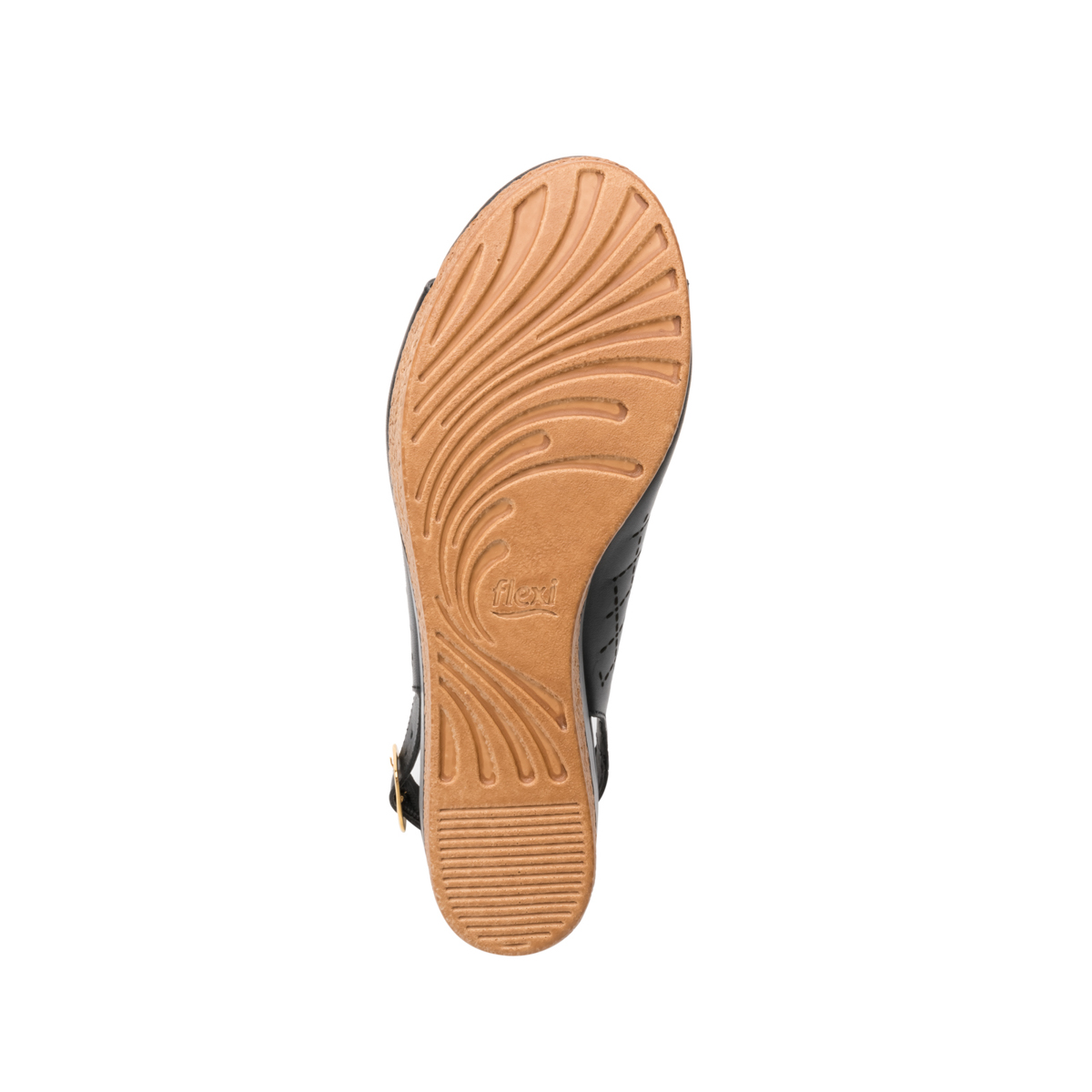 Sandalia Casual Flexi Con Perforado Láser Para Mujer - Estilo 103102 Negro