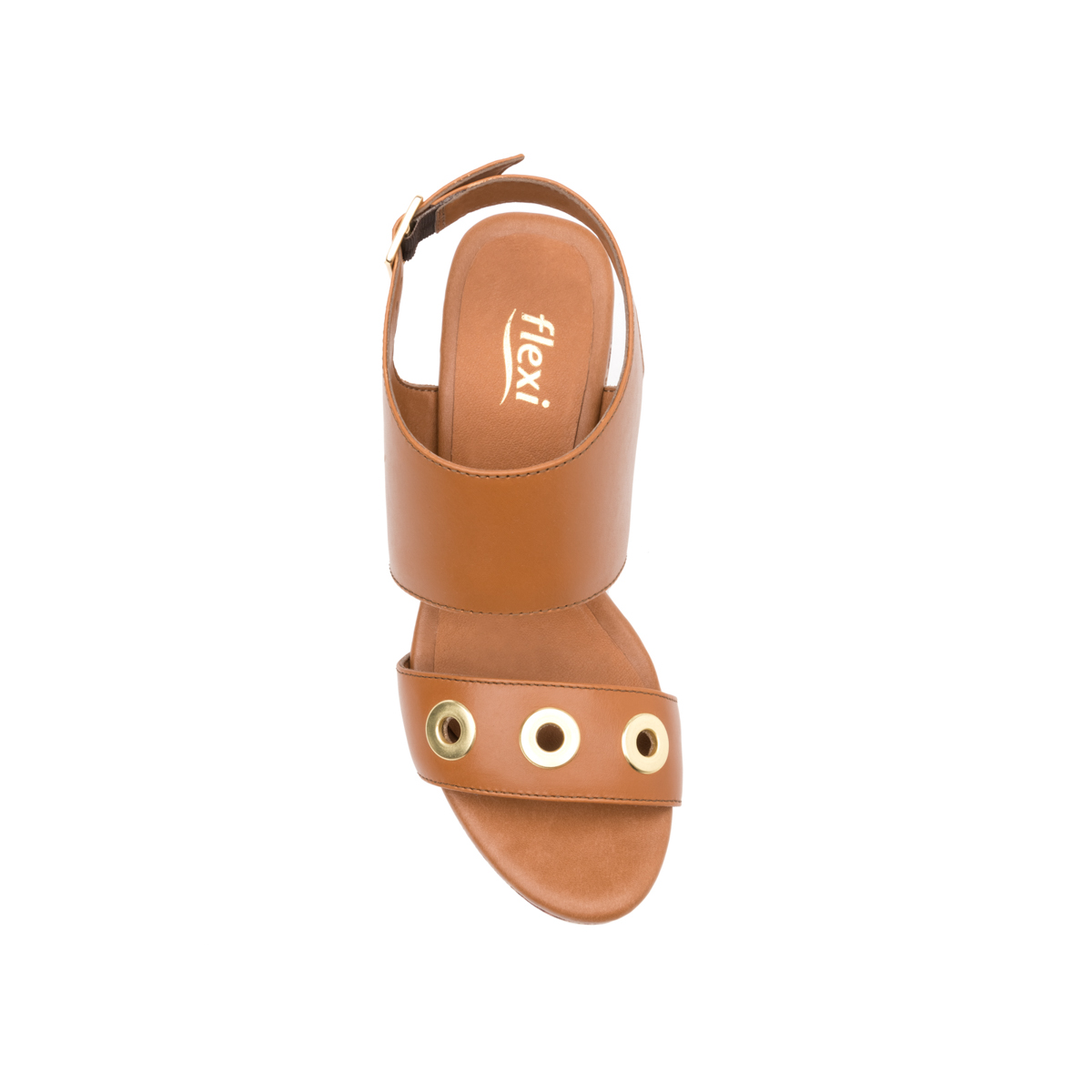 Sandalia Urbana Flexi Con Plataforma Alta Para Mujer - Estilo 103201 Tan