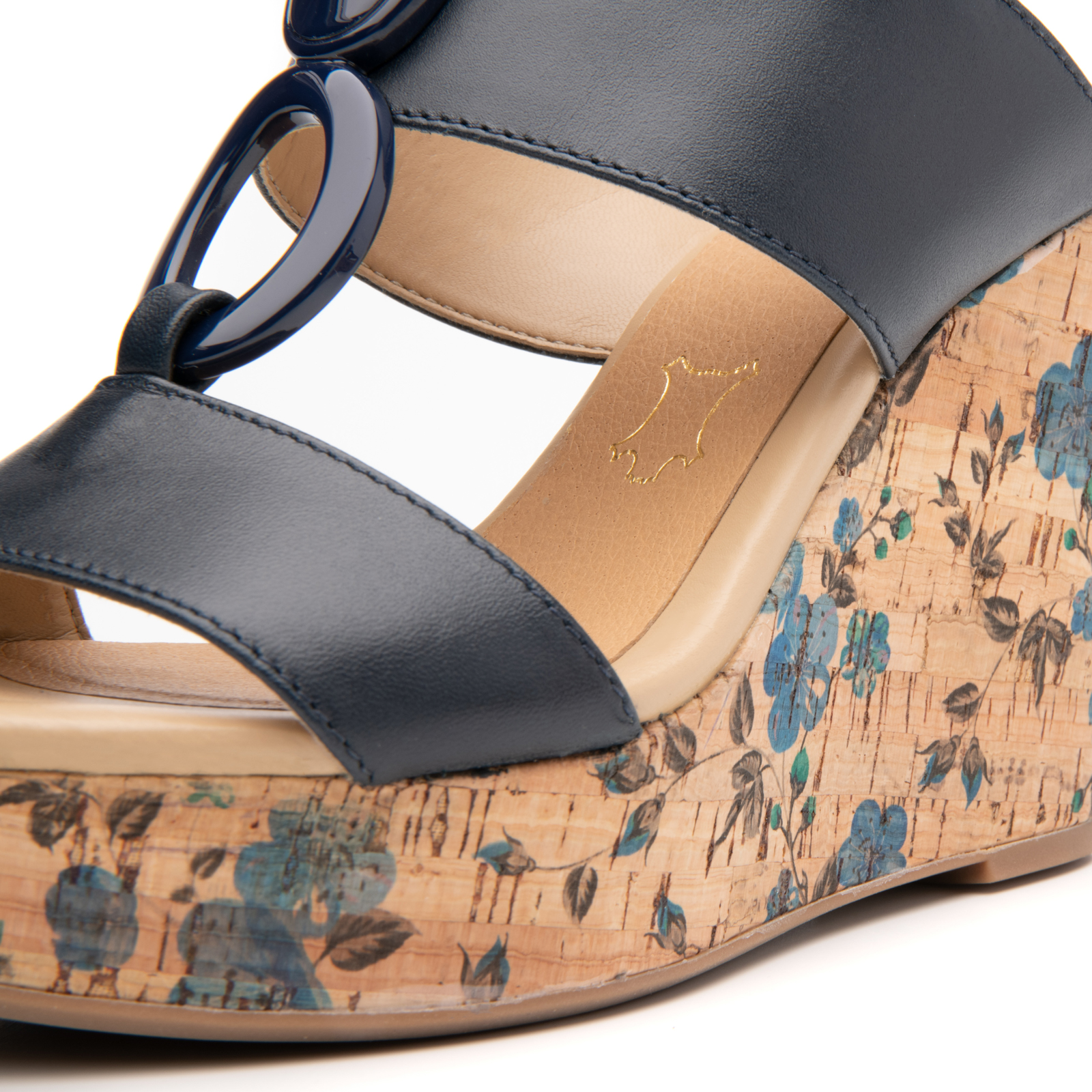 Sandalia Urbana Flexi Con Plataforma De Tipo Corcho Para Mujer - Estilo 103202 Azul