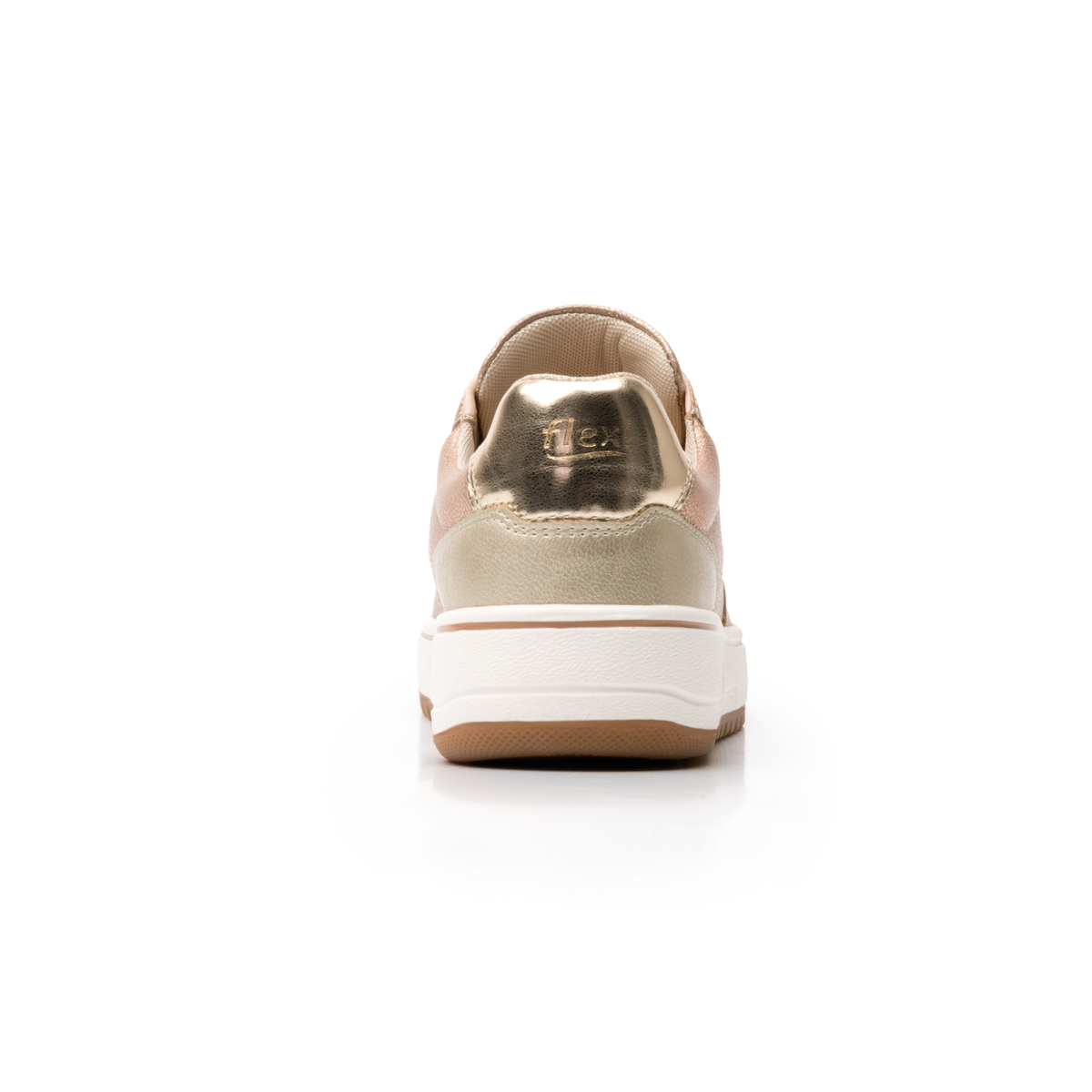 Sneaker Urbano Flexi Con Plantilla Comfort Pad Para Mujer - Estilo 103501 Oro Rosa
