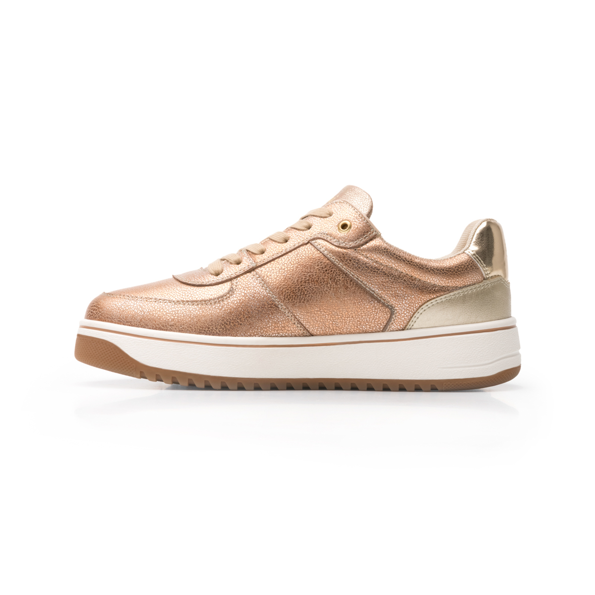 Sneaker Urbano Flexi Con Plantilla Comfort Pad Para Mujer - Estilo 103501 Oro Rosa