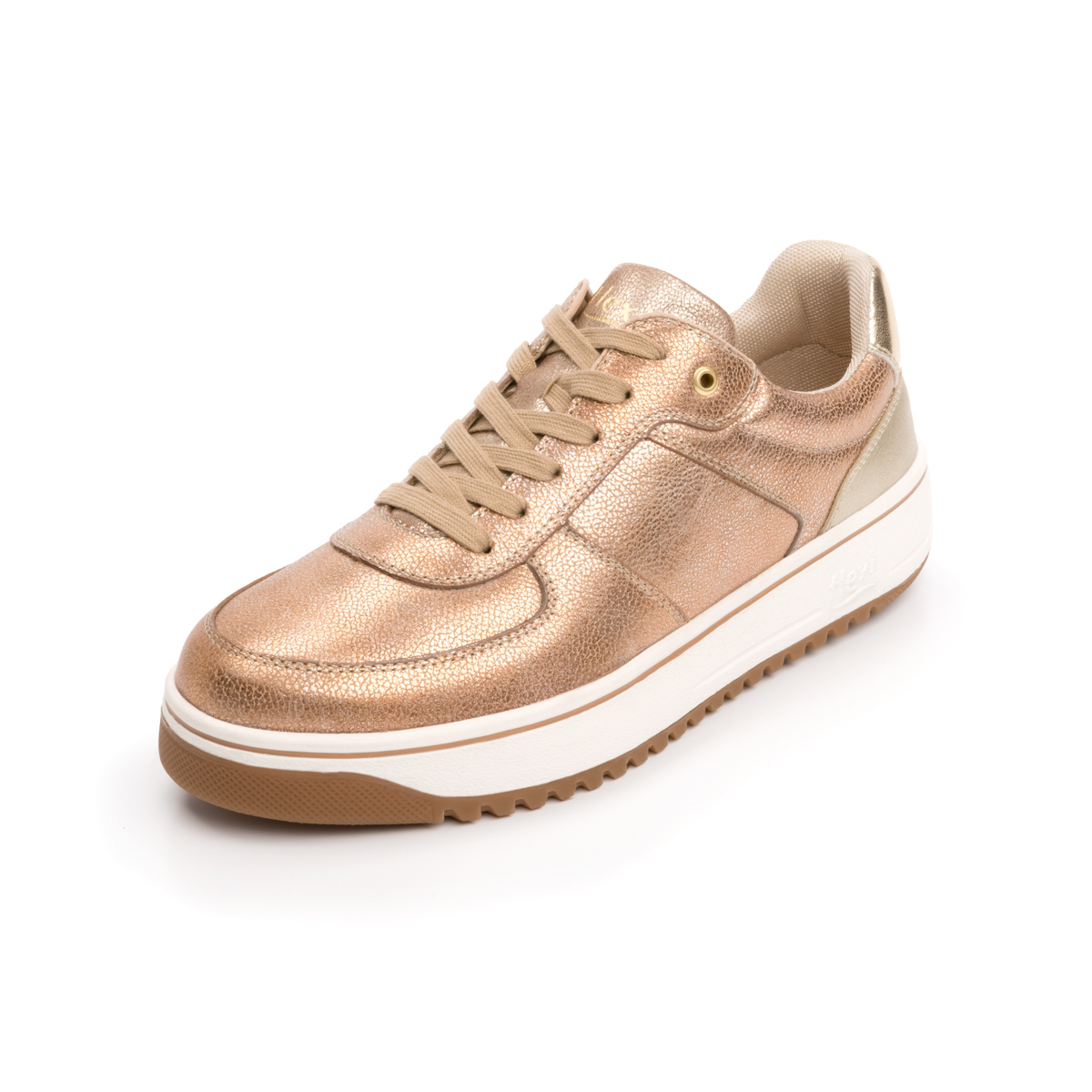 Sneaker Urbano Flexi Con Plantilla Comfort Pad Para Mujer - Estilo 103501 Oro Rosa