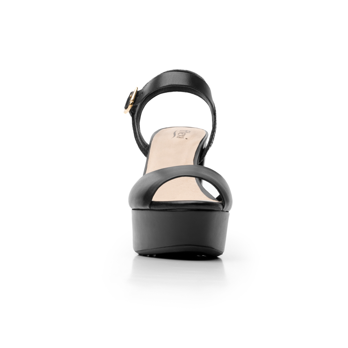 Sandalia Urbana Flexi Con Plataforma Extra Para Mujer - Estilo 103703 Negro