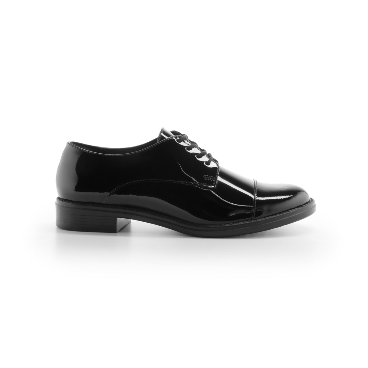 Derby De Charol Flexi para Mujer con Diseño Formal Chic Estilo 104203 Negro Charol