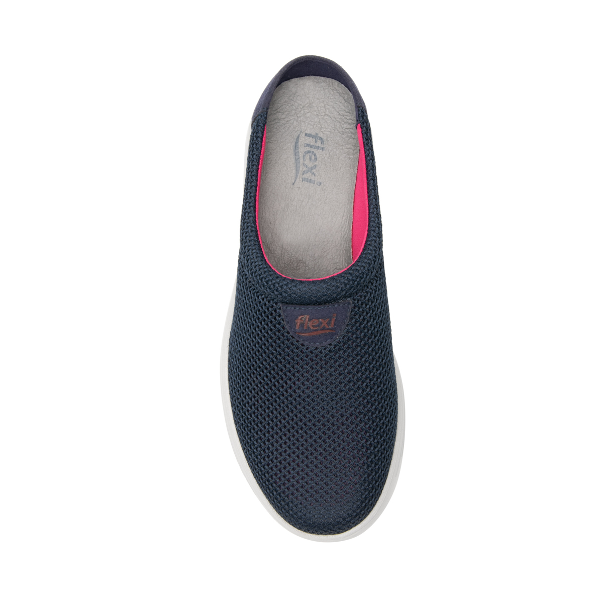 Slip On De Malla Flexi para Mujer con Flowtek Estilo 104902 Azul