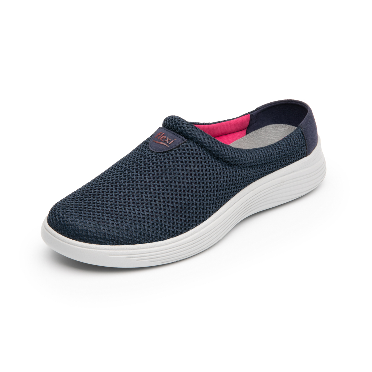 Slip On De Malla Flexi para Mujer con Flowtek Estilo 104902 Azul