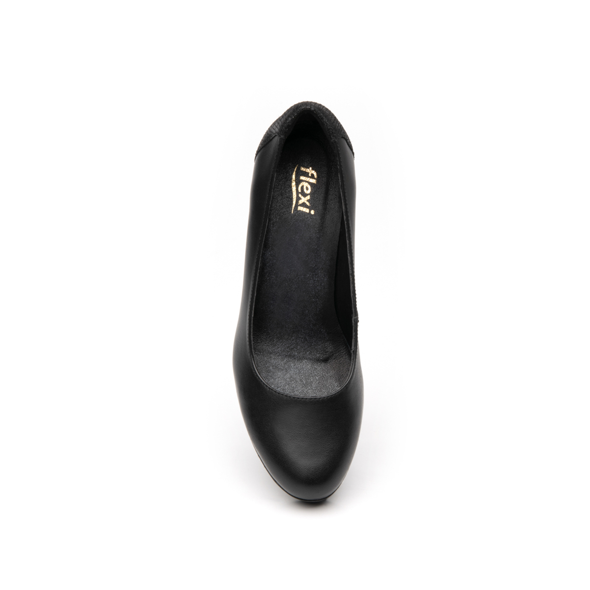 Zapatilla Con Plataforma Flexi para Mujer con Tacón ancho Estilo 105801 Negro