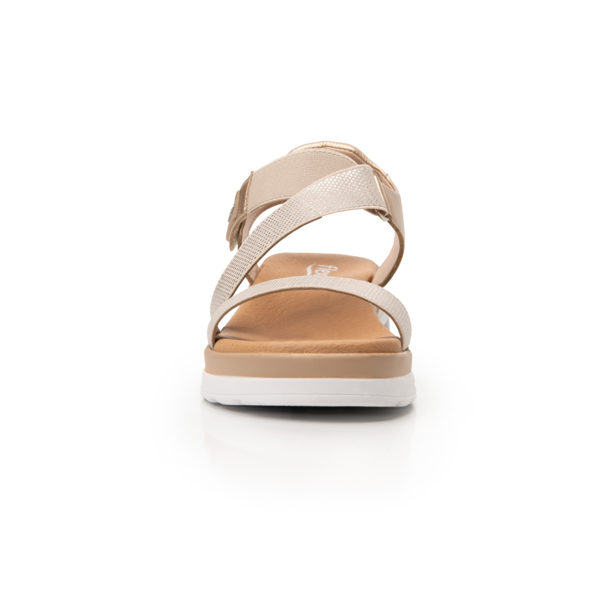 Sandalia Casual Flexi para Mujer con Capsula Air Sandal Estilo 106501 Oro