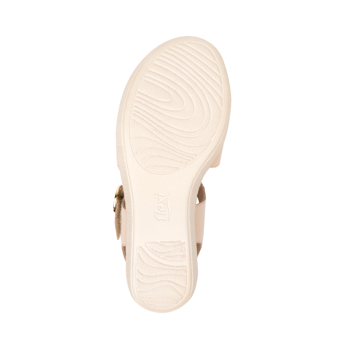 Sandalia Casual Flexi para Mujer con Autoajuste Estilo 106905 Beige