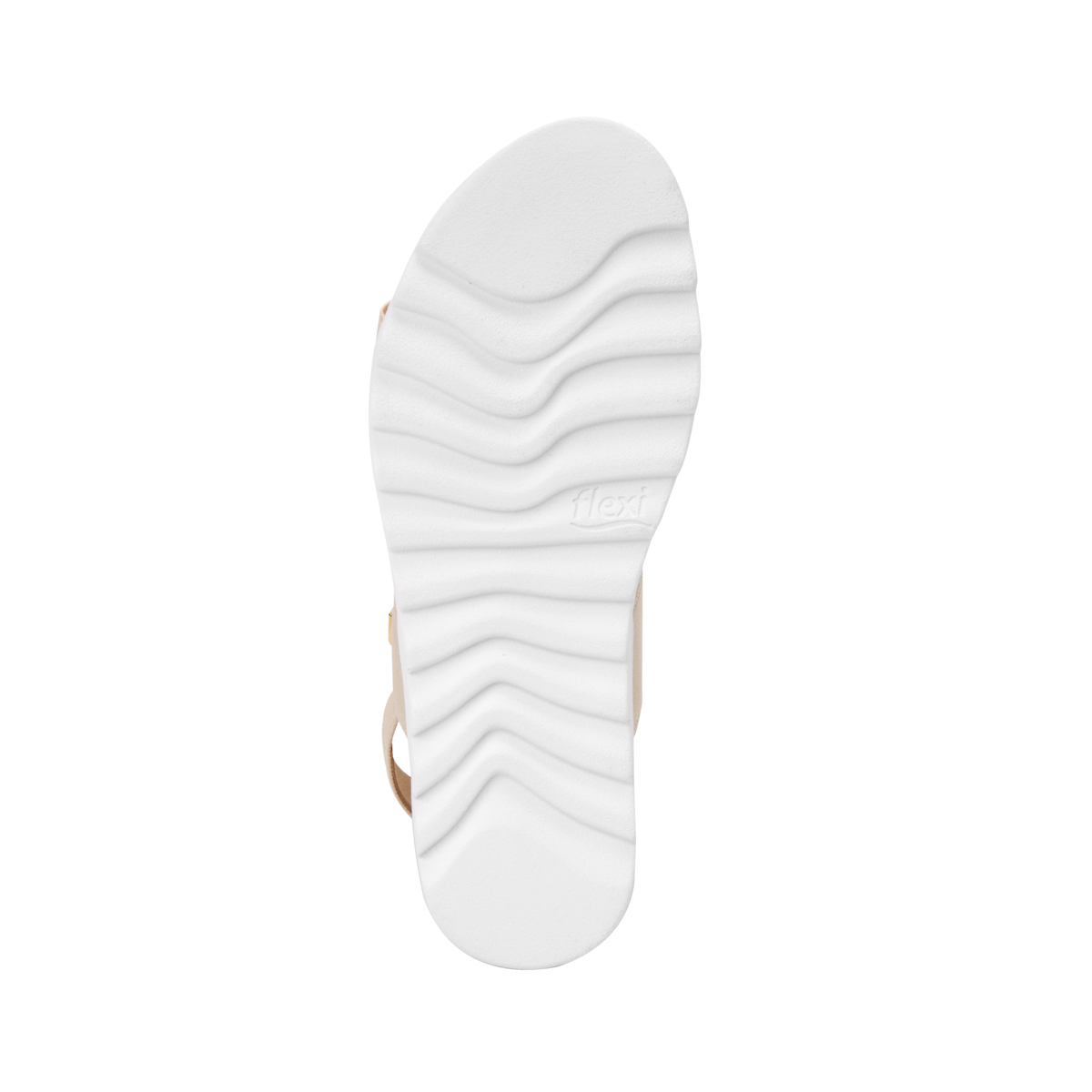 Sandalia Casual Flexi para Mujer con Plantilla Confortable Estilo 107102 Beige