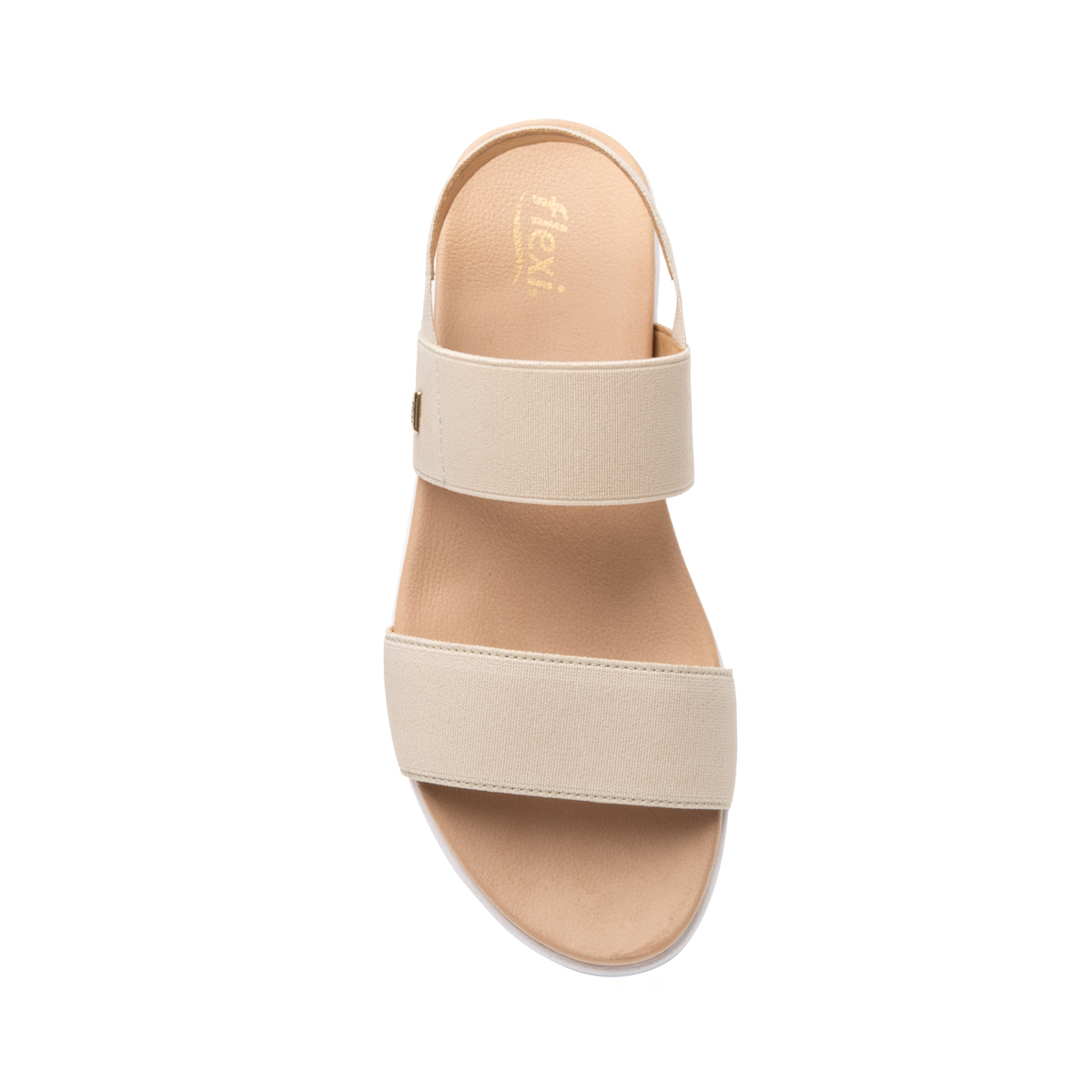 Sandalia Casual Flexi para Mujer con Plantilla Confortable Estilo 107102 Beige