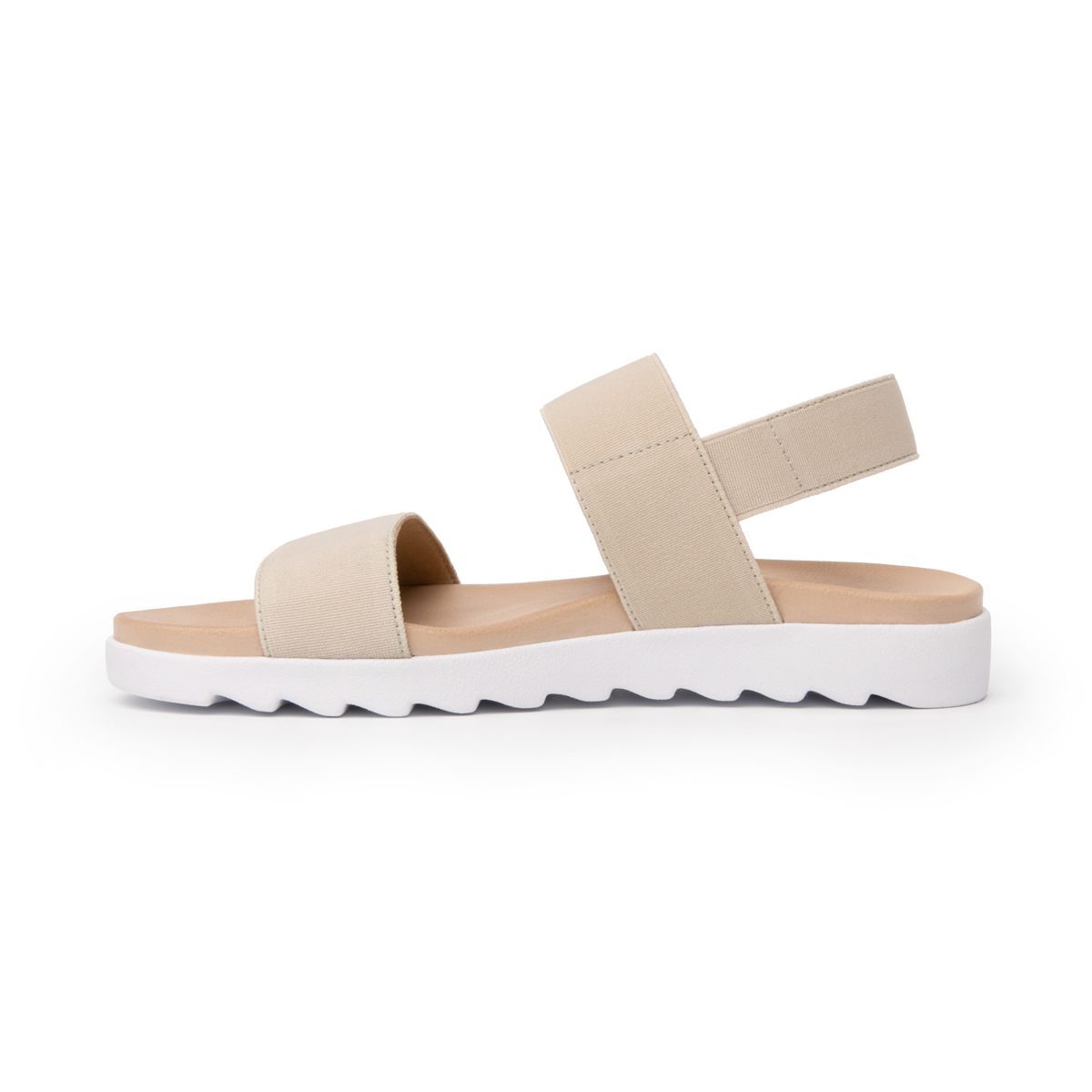 Sandalia Casual Flexi para Mujer con Plantilla Confortable Estilo 107102 Beige