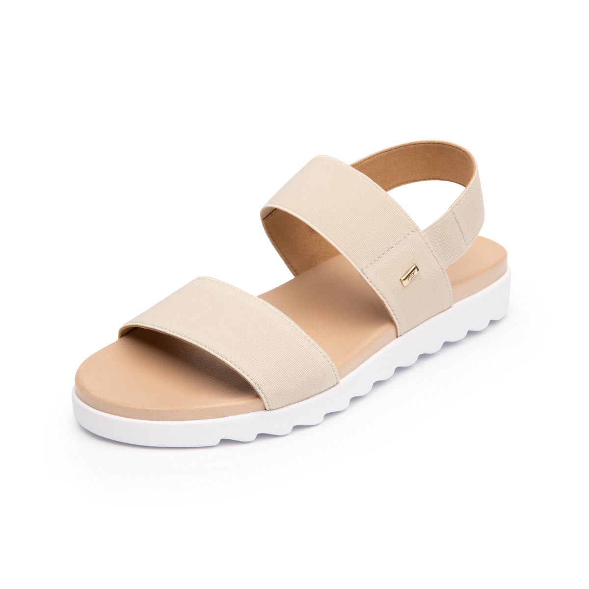 Sandalia Casual Flexi para Mujer con Plantilla Confortable Estilo 107102 Beige