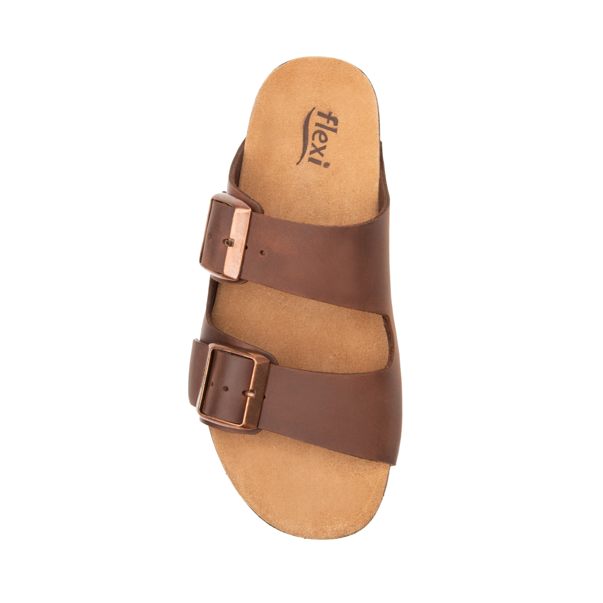 Sandalia Casual Flexi para Mujer con Plantilla Anatómica Estilo 107401 Café