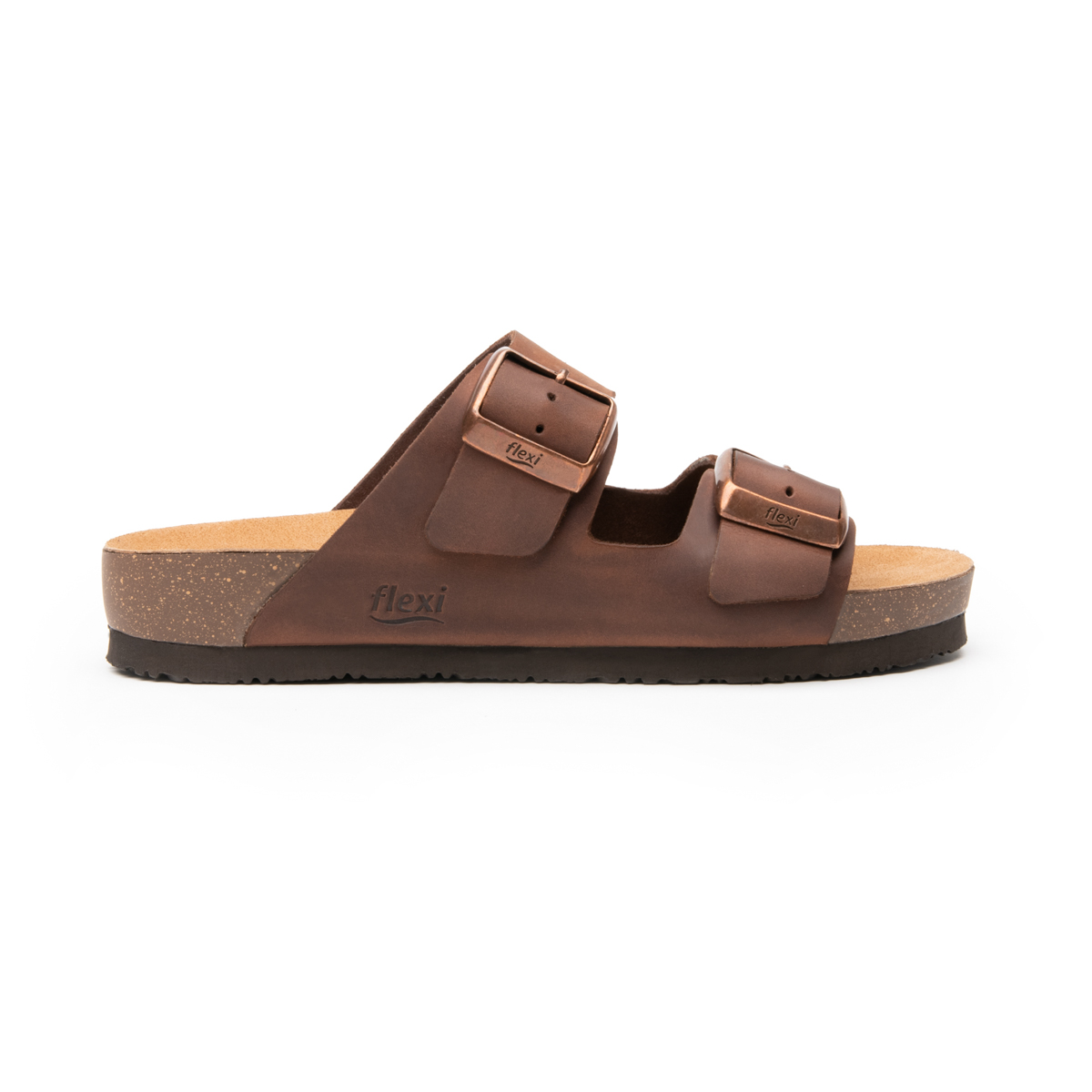 Sandalia Casual Flexi para Mujer con Plantilla Anatómica Estilo 107401 Café