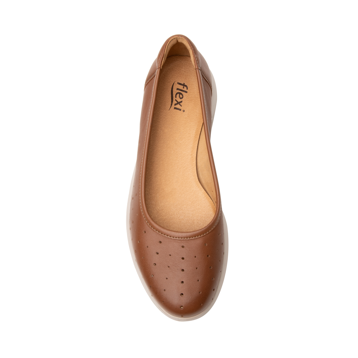 Flat Casual Flexi para Mujer con Recovery Form Y Suela Extra Ligera Estilo 108001 Tan