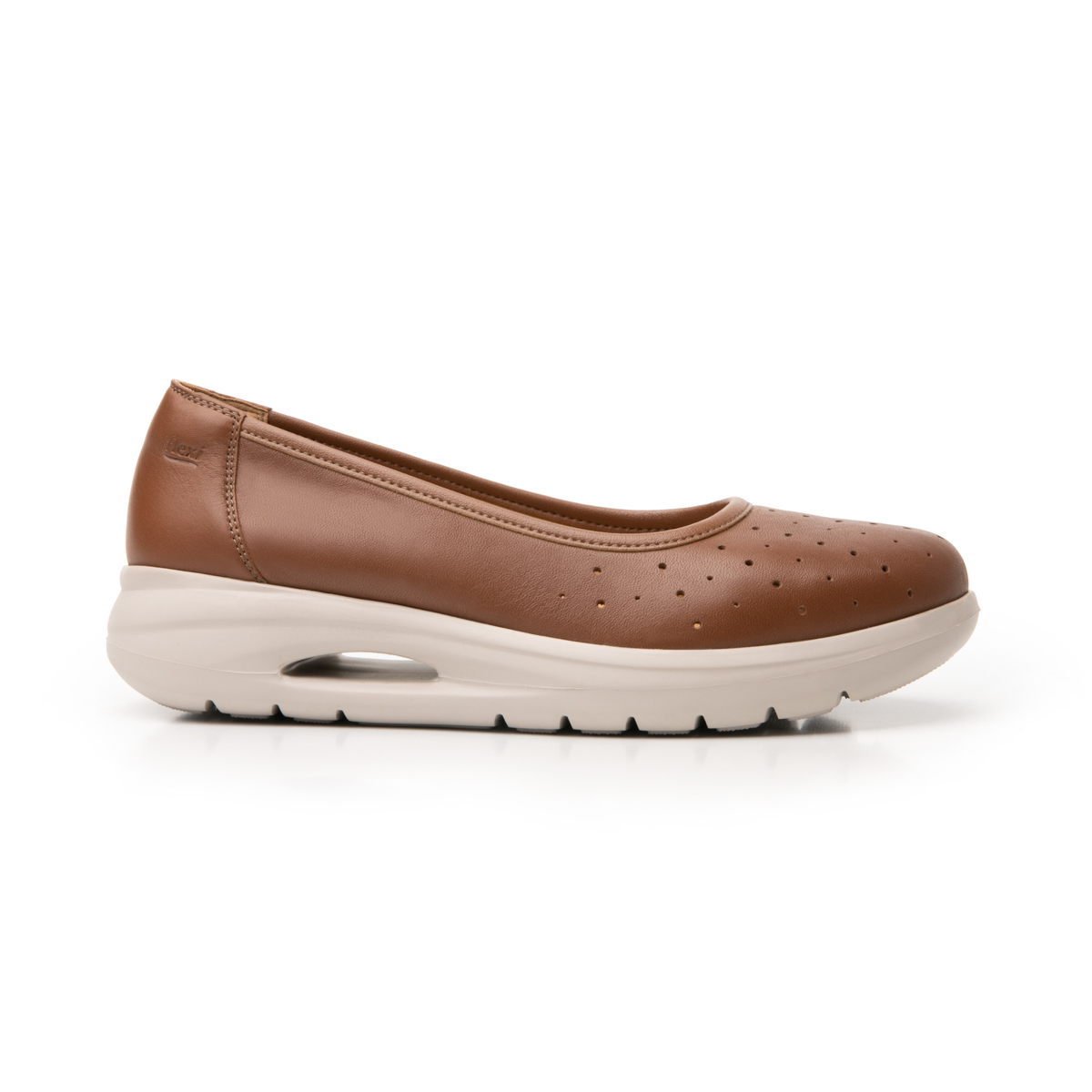 Flat Casual Flexi para Mujer con Recovery Form Y Suela Extra Ligera Estilo 108001 Tan
