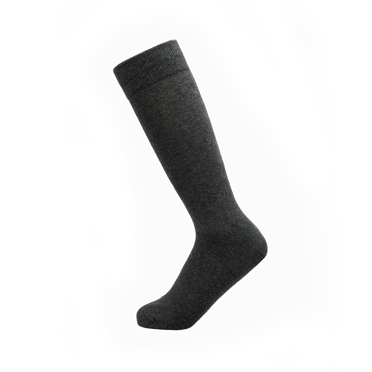 2-Pack Calcetín Largo Básico Flexi para Hombre Estilo 090510 Negro Y Gris