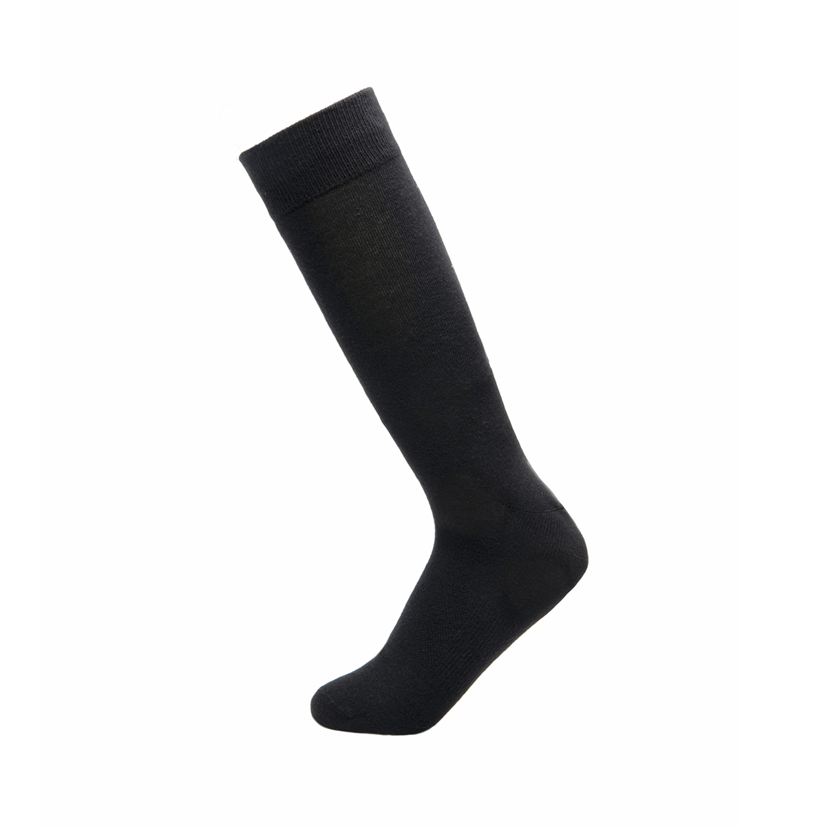 2-Pack Calcetín Largo Básico Flexi para Hombre Estilo 090510 Negro Y Gris