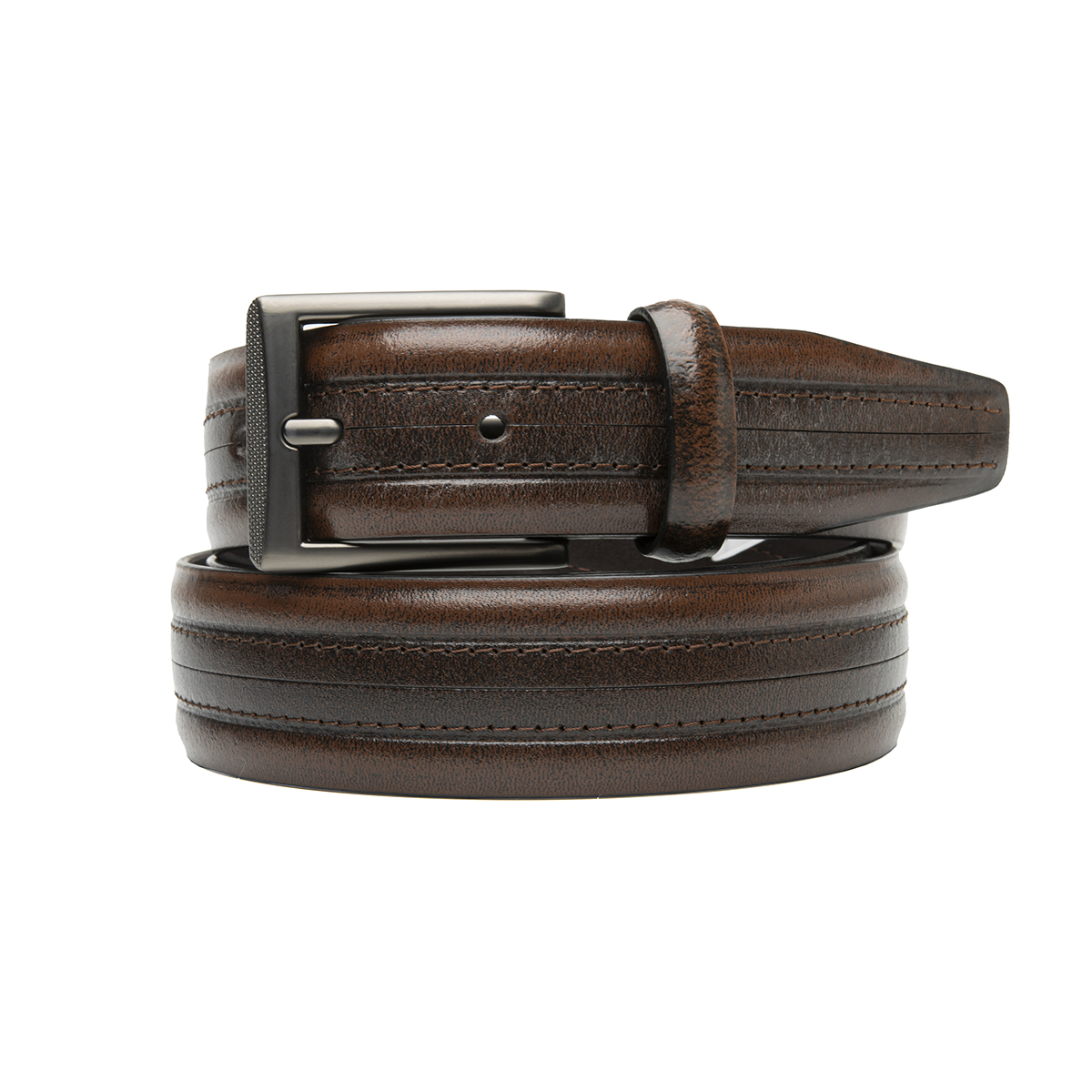 Cinturón 1 Vista Augusto Flexi para Hombre Estilo 110403 Cognac