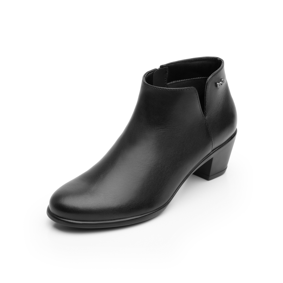 Botín De Tacón Bajo Flexi para Mujer con Diseño Clásico Estilo 15424 Negro