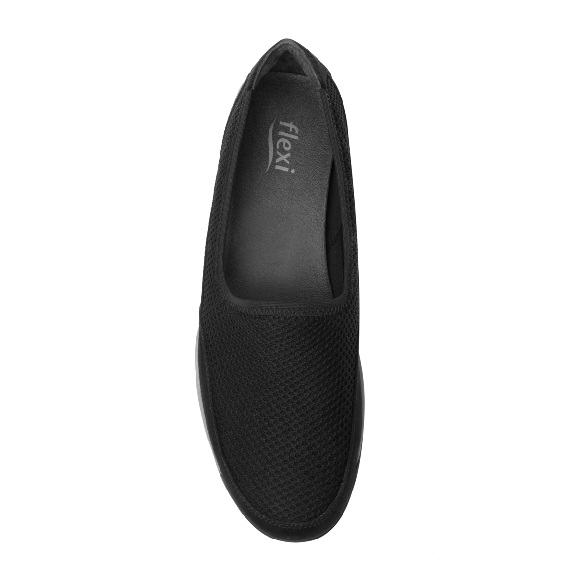 Flat Urbano Flexi Con Material Tejido Para Mujer - Estilo 28308 Negro