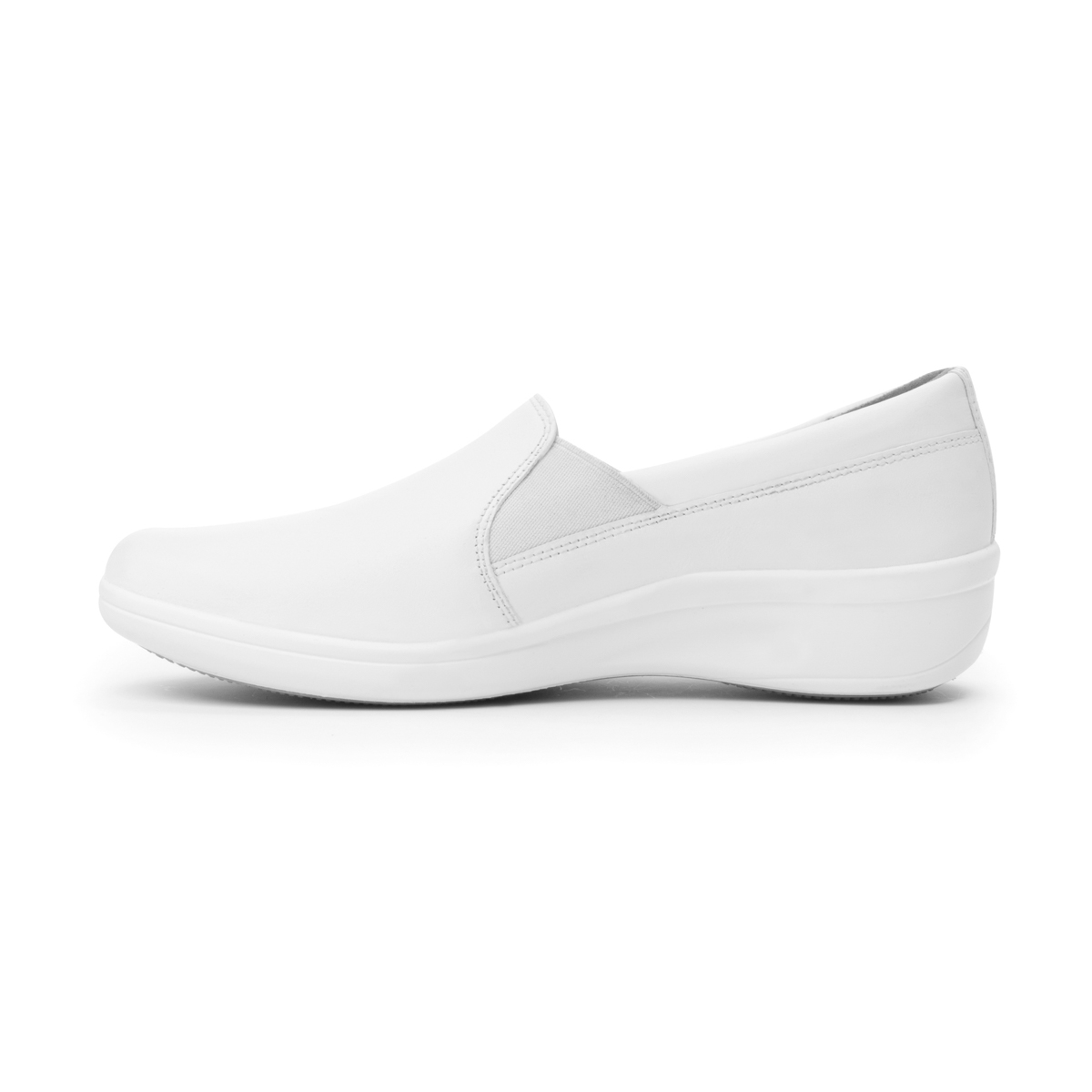 Mocasín De Servicio/Clínico Flexi para Mujer con Sistema De Mejor Agarre Estilo 32608 Blanco