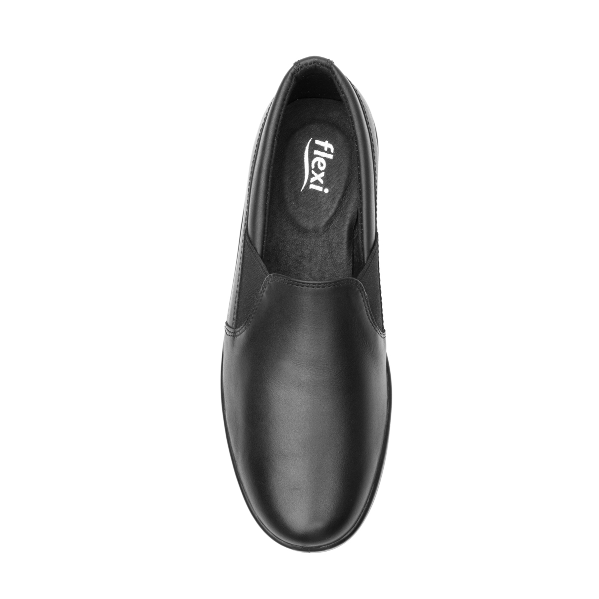 Mocasín De Servicio/Clínico Flexi para Mujer con Corte Repelente al Agua Estilo 32608 Negro