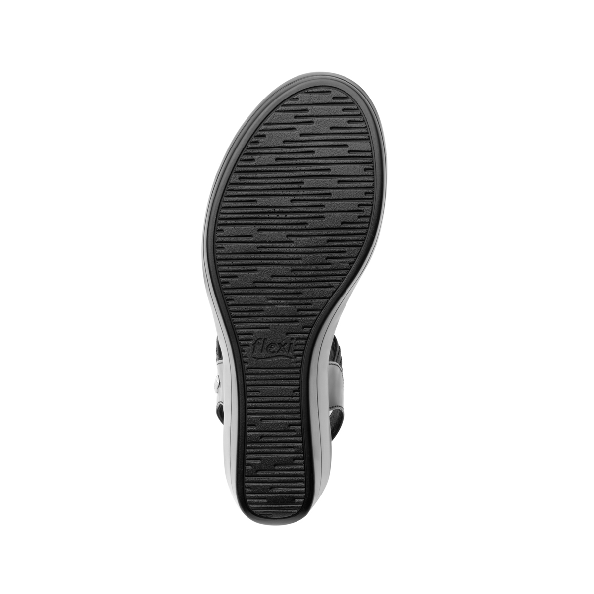 Sandalia Casual Flexi Con Tiras Brillo Para Mujer - Estilo 34711 Negro