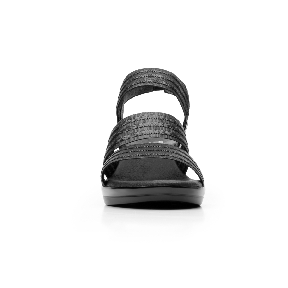 Sandalia Casual Flexi Con Tiras Brillo Para Mujer - Estilo 34711 Negro