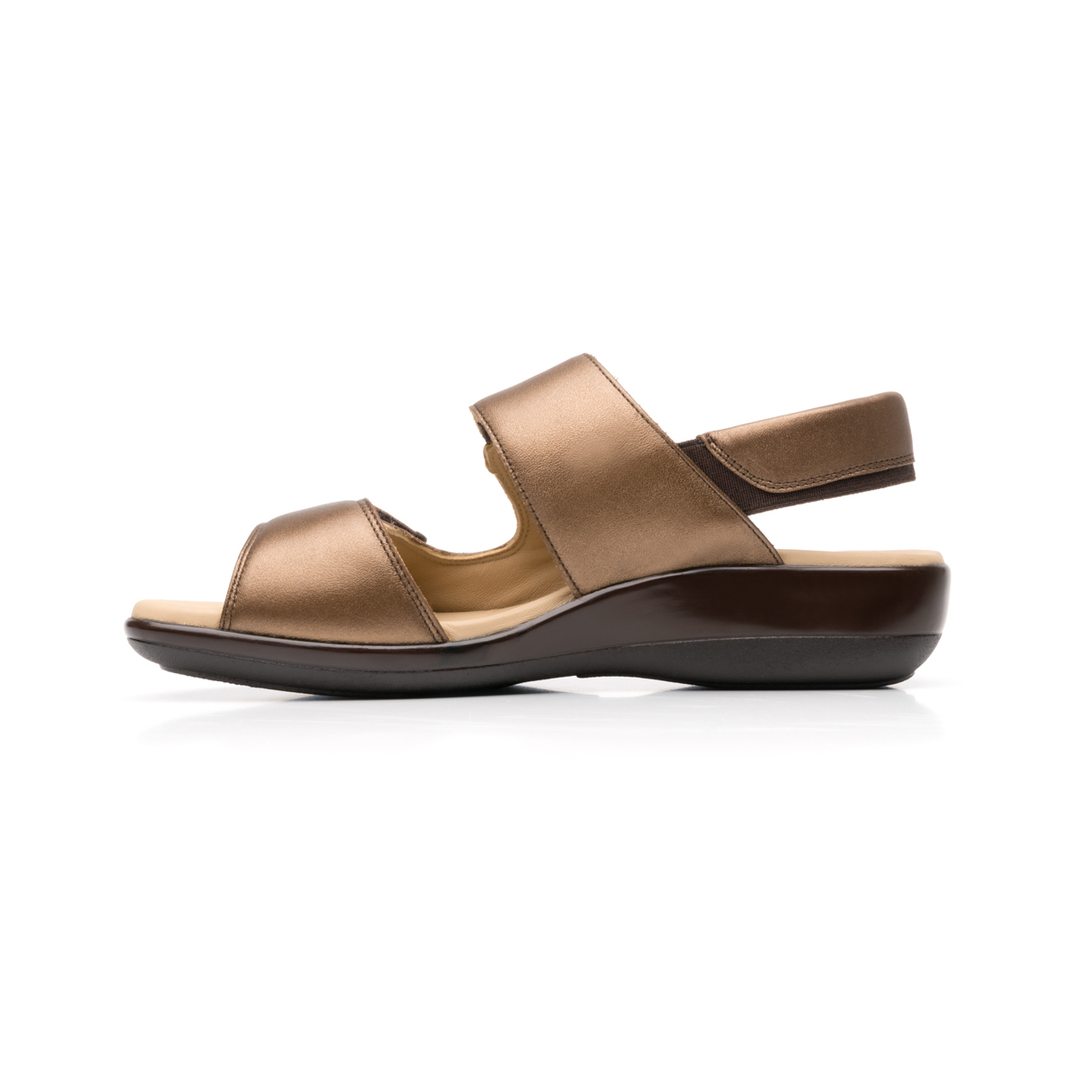 Sandalia Casual Flexi Con Piel Extra Suave Para Mujer - Estilo 34908 Bronce