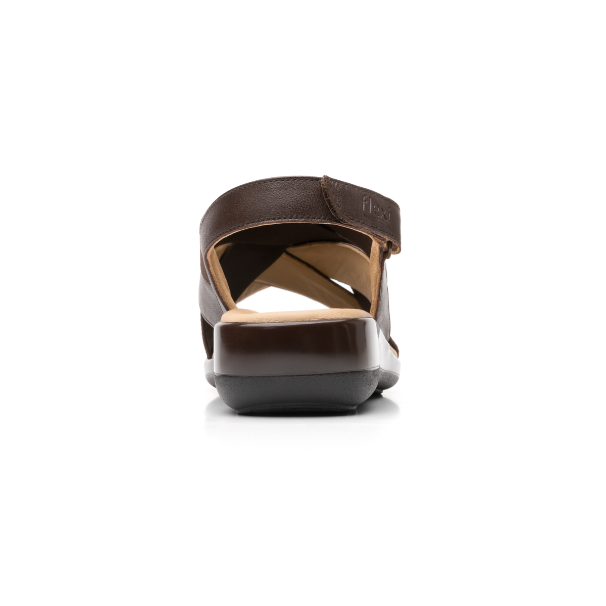 Sandalia Casual Flexi Con Piel Extra Suave Para Mujer - Estilo 34911 Café