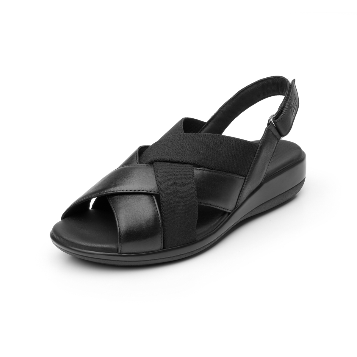 Sandalia Casual Flexi Con Piel Extra Suave Para Mujer - Estilo 34911 Negro